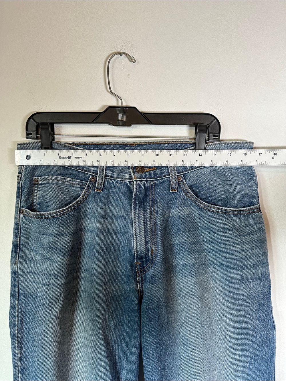 Levi Strauss '94 Baggy Wide Leg Medium Wash Jeans Blue Size 30 - Picture 7 of 13